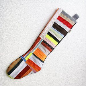QUILTED HOLIDAY STOCKING - OOAK! (A)